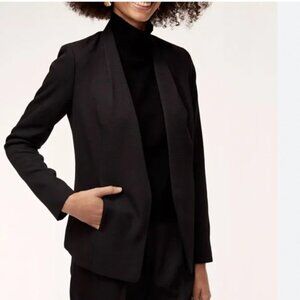 ARITZIA BABATON KEITH BLACK OPEN BLAZER - 0